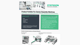 Product portfolio for Range device assembly machines